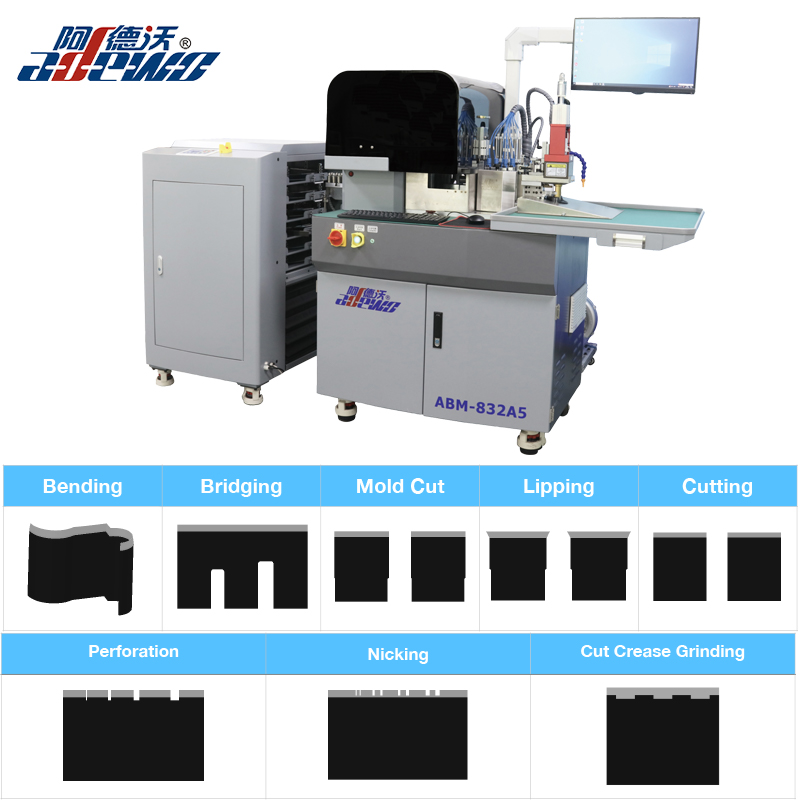 گتے کے لیے کٹ کریز ڈائی آٹو بینڈر مشین
